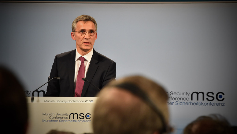 NATO Secretary General Jens Stoltenberg addresses Munich Security Conference