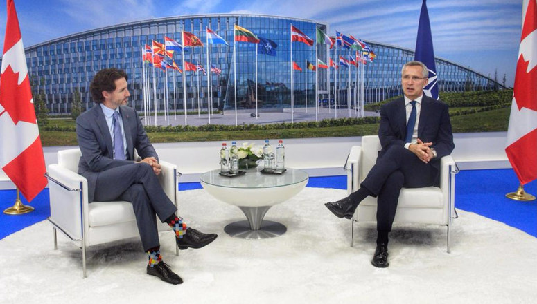 NATO - NATO Secretary General welcomes Prime Minister of Canada to NATO Summit, 14-Jun.-2021