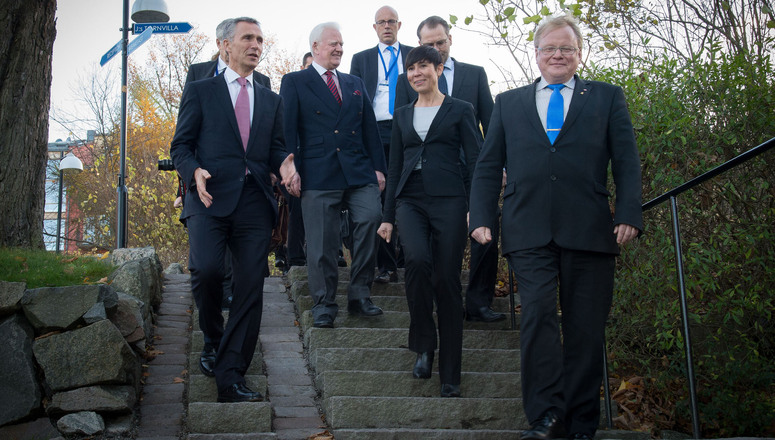 NATO Secretary General Jens Stoltenberg and the Nordic Ministers of Defence