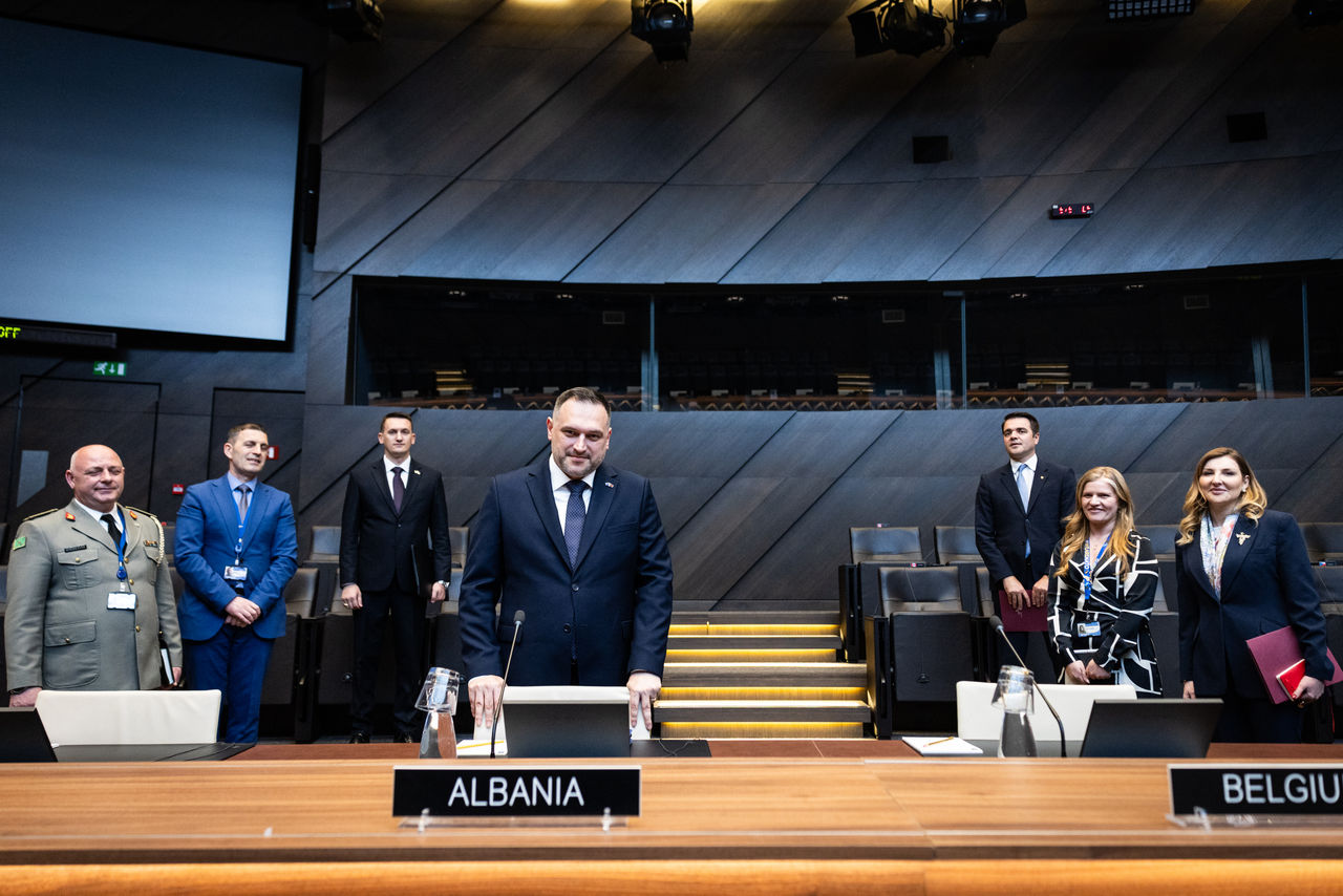 Minister of Defence of Albania visits NATO Headquarters