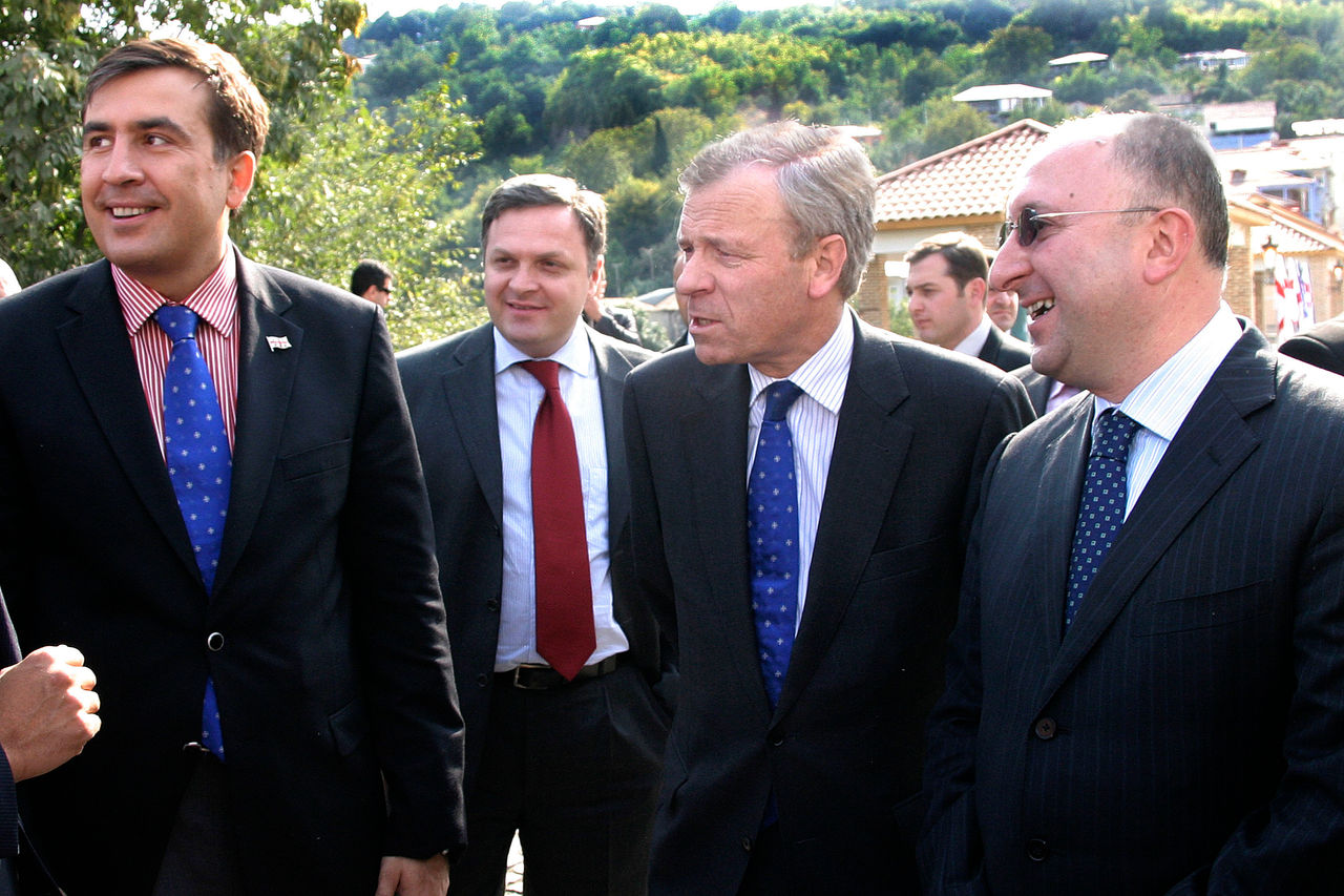 NATO Secretary General, Jaap de Hoop Scheffer visits the city of Sighnaghi in the Kakheti region