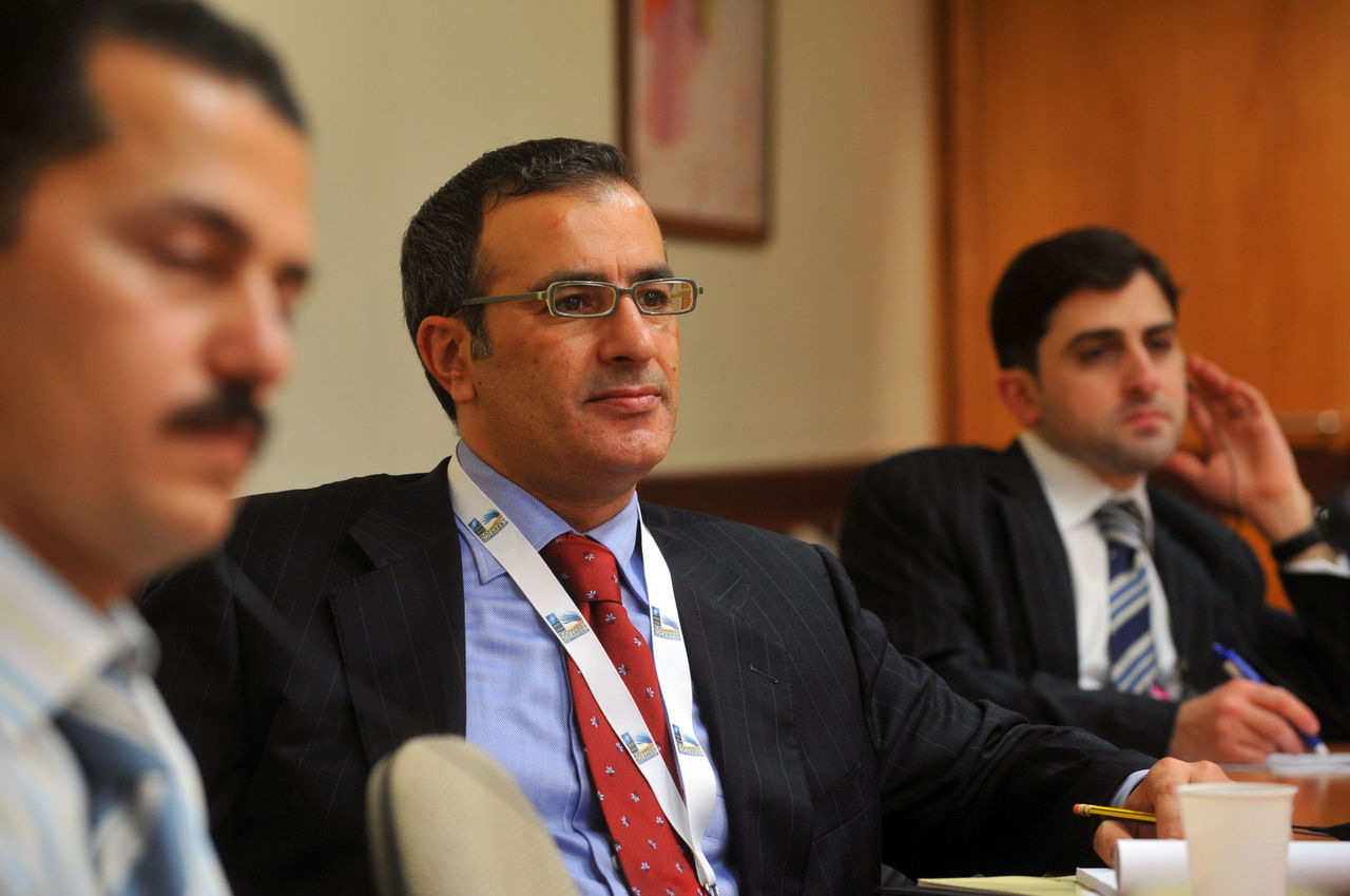 From left to right: Mr. Samir Hassan Ibrahim Khedr (Al-Wasat), Mr. Talal Mohammad Alkandari (Kuwait News Agency), Mr. Mohamad Al-Husseini (Al-Anbaa)