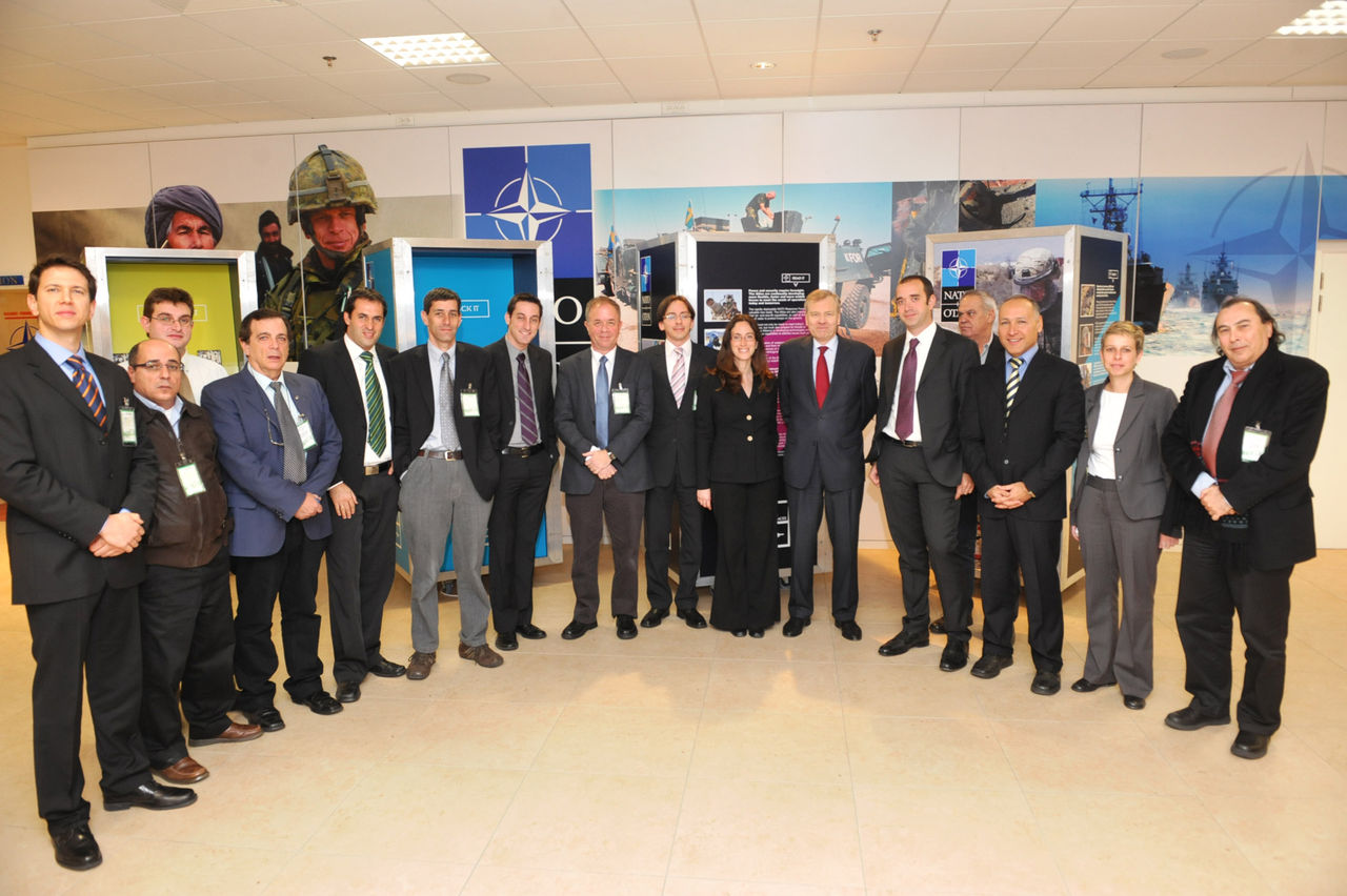 Group photograph with H.E. Mr. Jaap de Hoop Scheffer