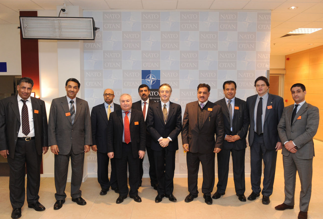 Group photograph with the NATO Deputy Secretary General 