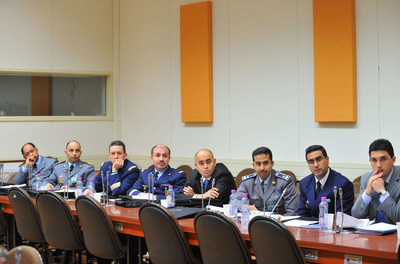 Moroccan delegates during their meeting with Mr. Jean-François Bureau