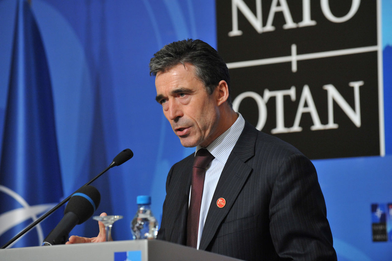 Press conference by NATO Secretary General Anders Fogh Rasmussen.