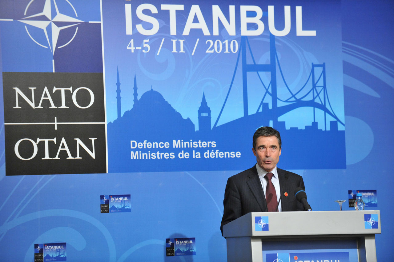 Press conference by NATO Secretary General Anders Fogh Rasmussen.