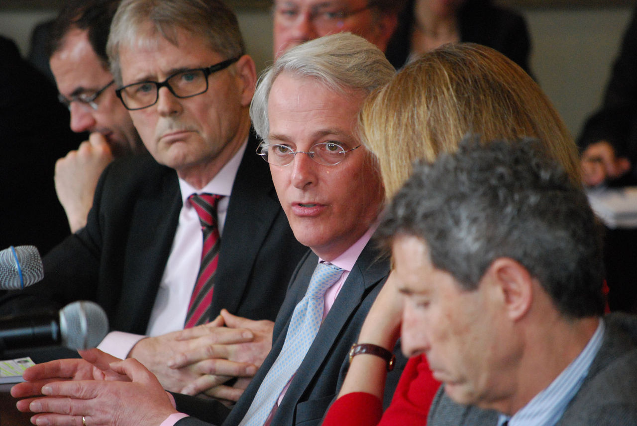 From left to right: Kim Traavik, NATO Permanent Representative for Norway; Ivo Daalder, NATO Permanent Representative for the United States and Stefano Stefanini, NATO Permanent Representative for Italy.