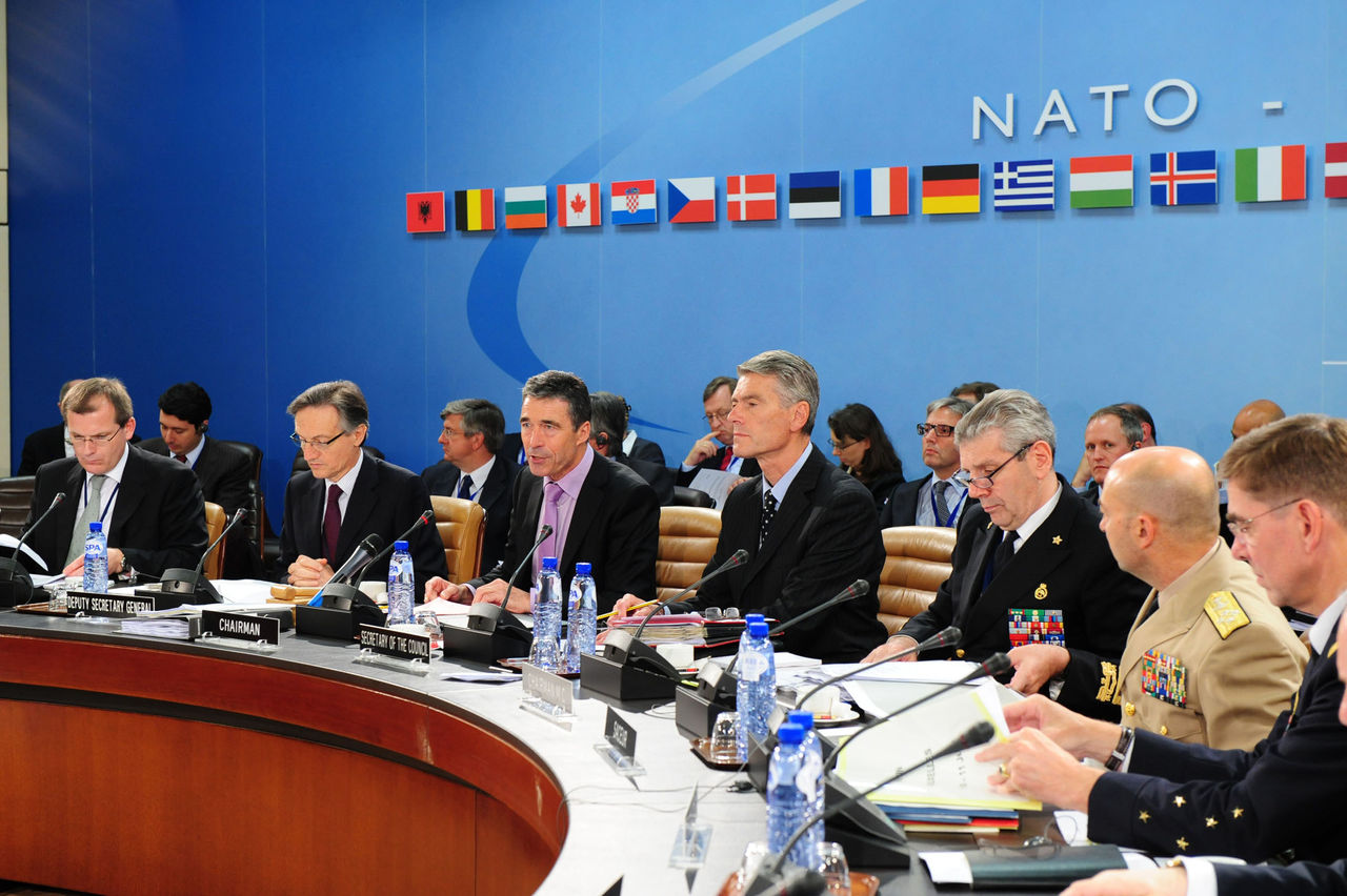 North Atlantic Council Meeting
- Head of the table, opening speech by NATO Secretary General, Anders Fogh Rasmussen