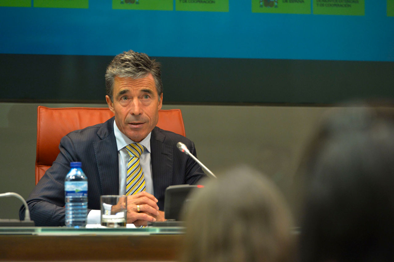 Joint press point with NATO Secretary General Anders Fogh Rasmussen and the Minister of Foreign Affairs of Spain, Jose Manuel Garcia-Margallo