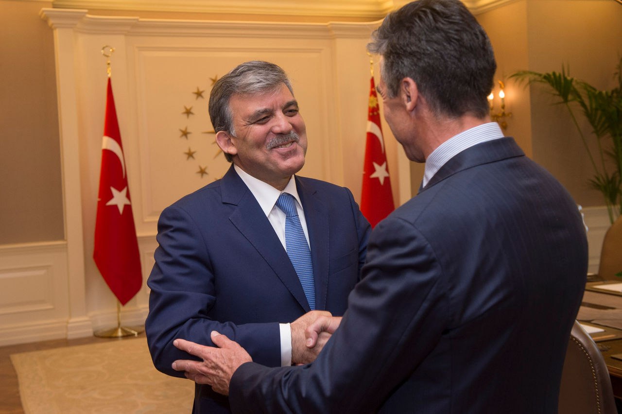 NATO Secretary General Anders Fogh Rasmussen and the President of Turkey, Mr. Abdullah Gul