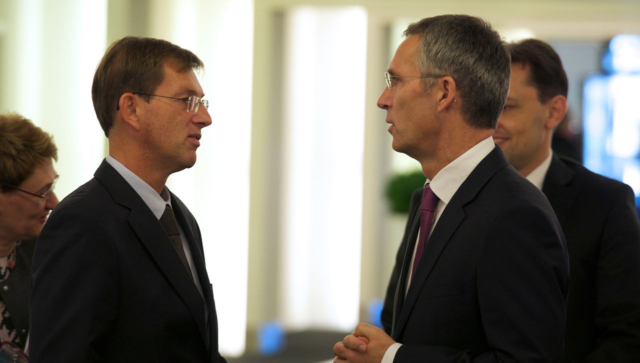 NATO Secretary General Jens Stoltenberg and Prime Minister of Slovenia Miro Cerar