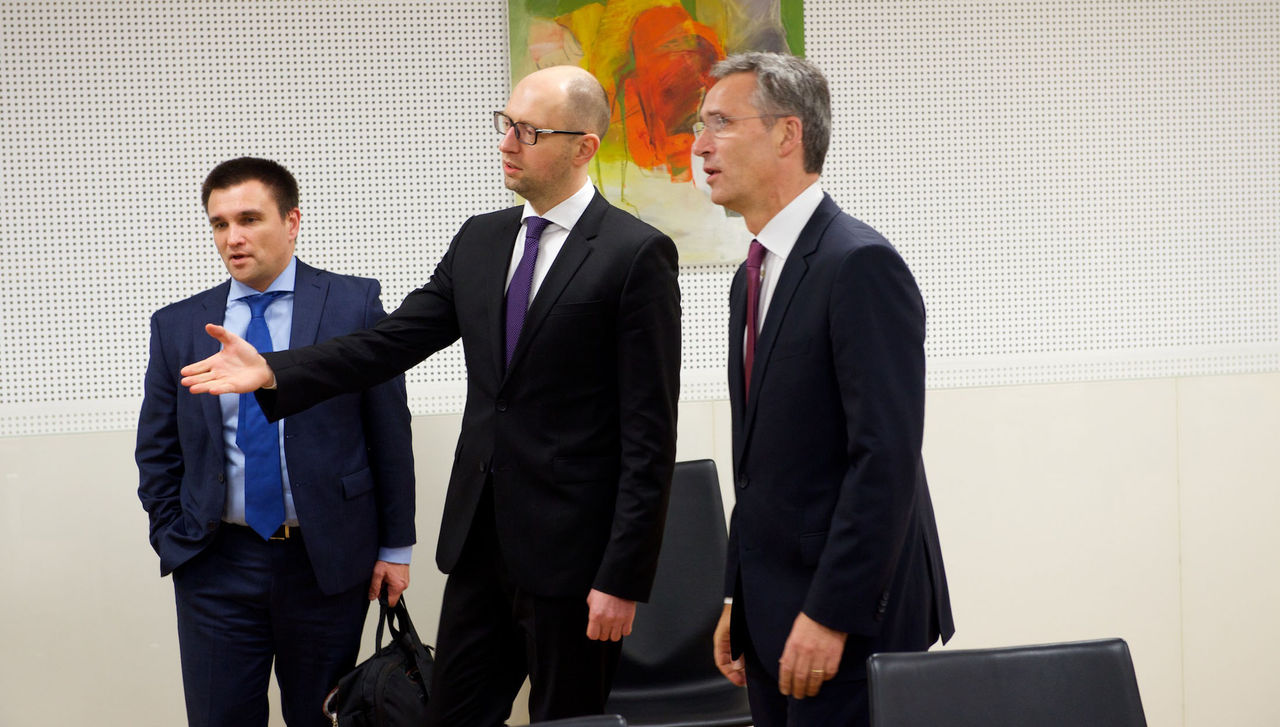 Bilateral meeting between NATO Secretary General Jens Stoltenberg and the Prime Minister of Ukraine, Arseniy Yatsenyuk