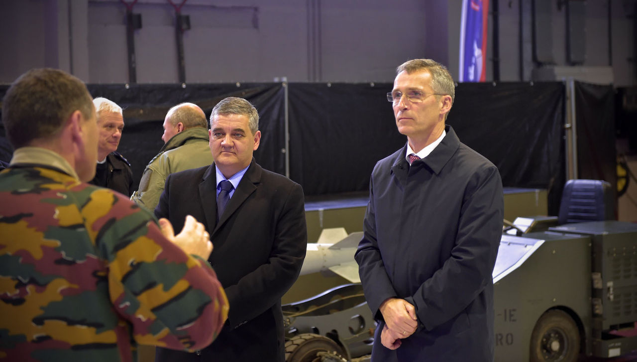 NATO Secretary General Jens Stoltenberg visits Kleine Brogel Air Base