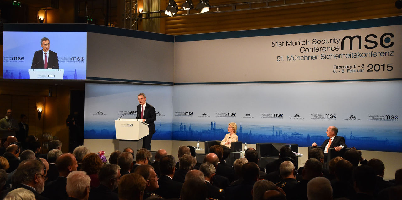 NATO Secretary General Jens Stoltenberg addresses Munich Security Conference