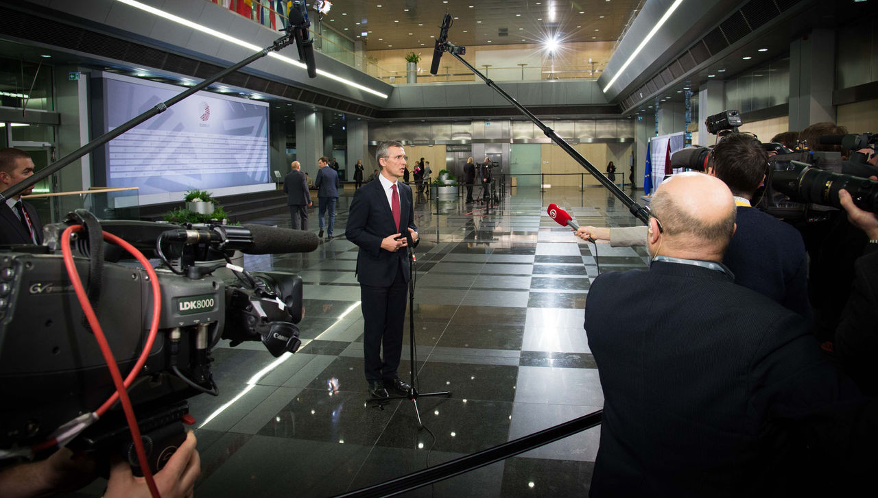 Doorstep statement by NATO Secretary General Jens Stoltenberg prior to the Informal meeting of European Union Defence Ministers in Riga