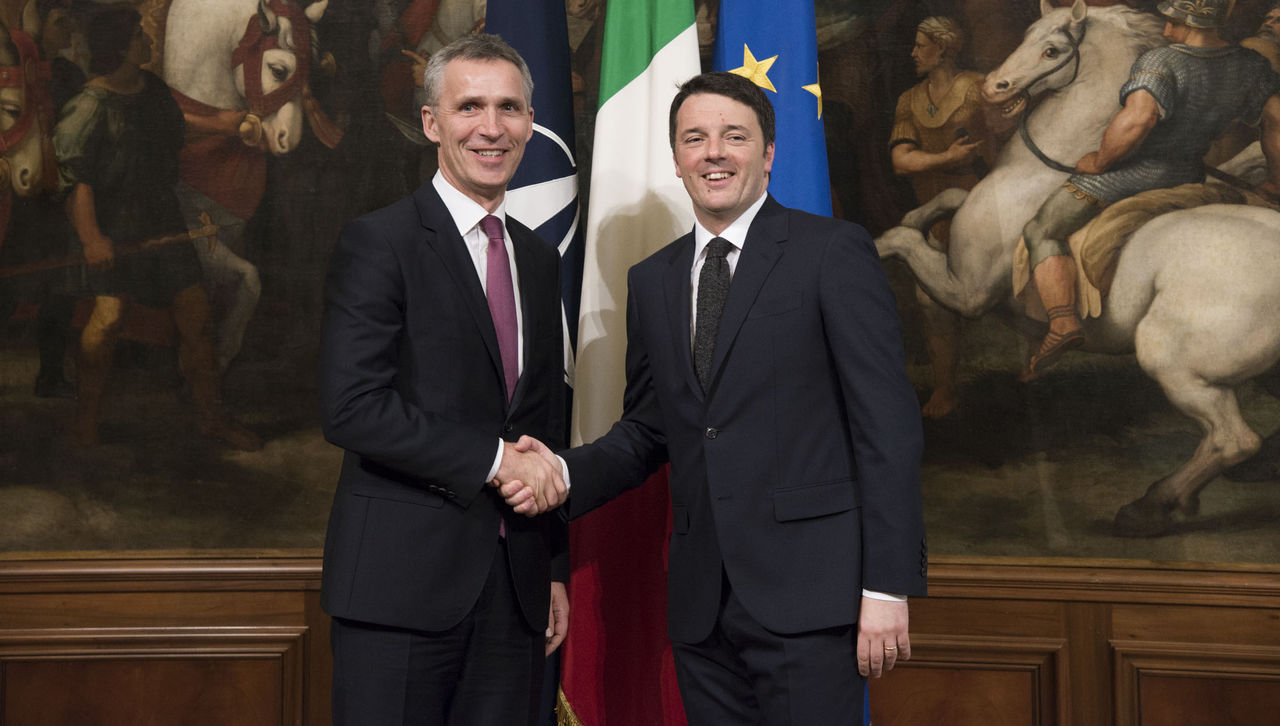 Bilateral meeting between NATO Secretary General Jens Stoltenberg and the President of the Council of Ministers of the Italian Republic, Matteo Renzi