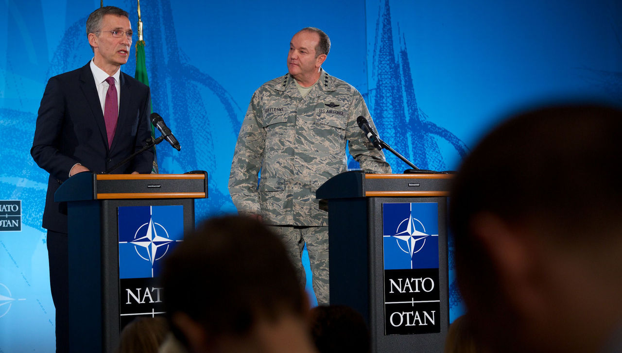 Joint press point with NATO Secretary General Jens Stoltenberg and Supreme Allied Commander Europe, General Philip Breedlove 
