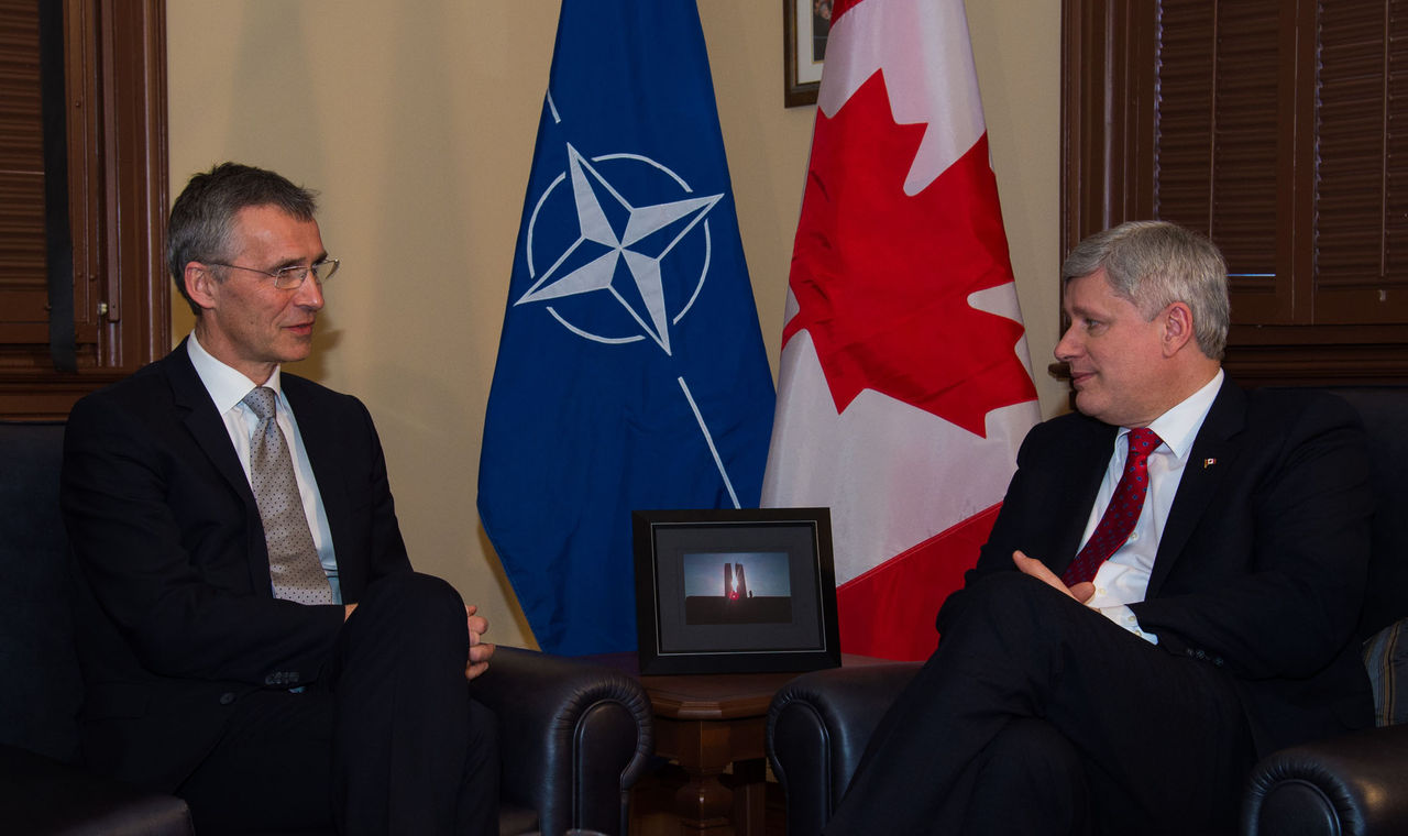 NATO Secretary General Jens Stoltenberg meets with Prime Minister of Canada, Stephen Harper