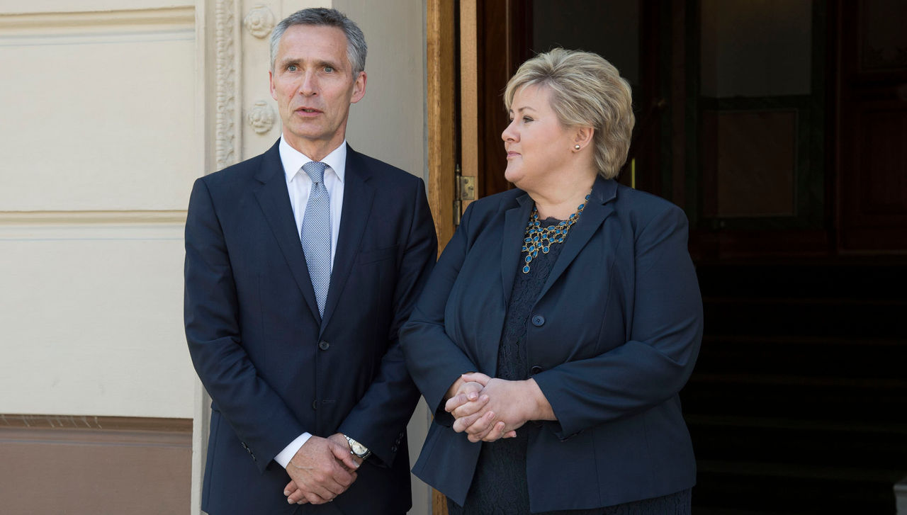 NATO Secretary General Jens Stoltenberg meets the Prime Minister of Norway, Erna Solberg