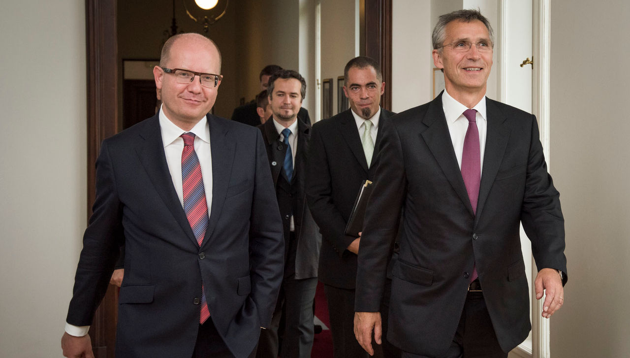 Bilateral meeting between NATO Secretary General Jens Stoltenberg and the Prime Minister of the Czech Republic, Bohuslav Sobotka
