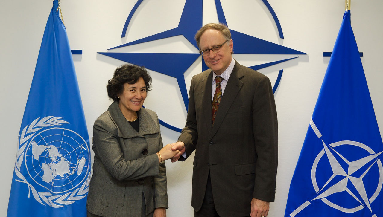 UN Special Representative for Children and Armed Conflict, Leila Zerrougui visits NATO and meets with NATO Deputy Secretary General Alexander Vershbow