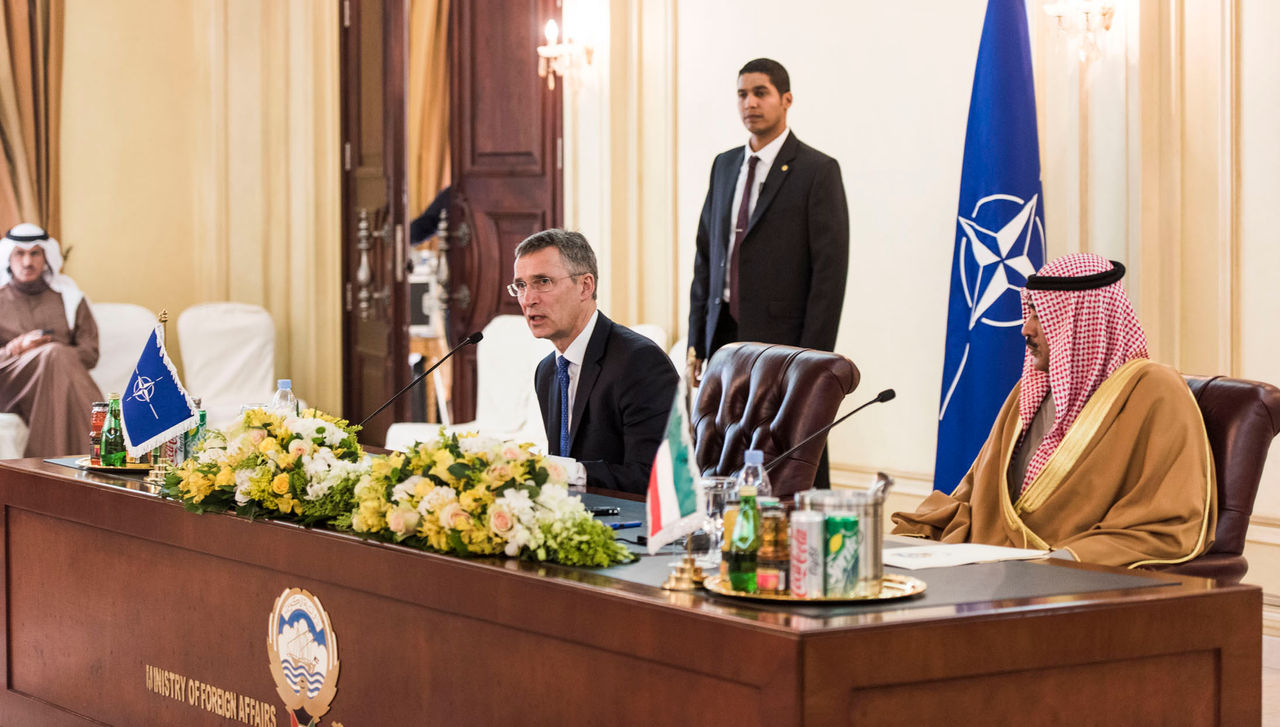 Remarks by NATO Secretary General Jens Stoltenberg at the signing of the NATO-Kuwait Transit Agreement with His Excellency Sheikh Sabah Khaled Al-Sabah, Foreign Minister of Kuwait