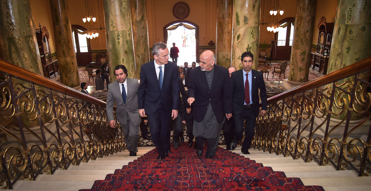 NATO Secretary General Jens Stoltenberg and the President of Afghanistan, Ashraf Ghani