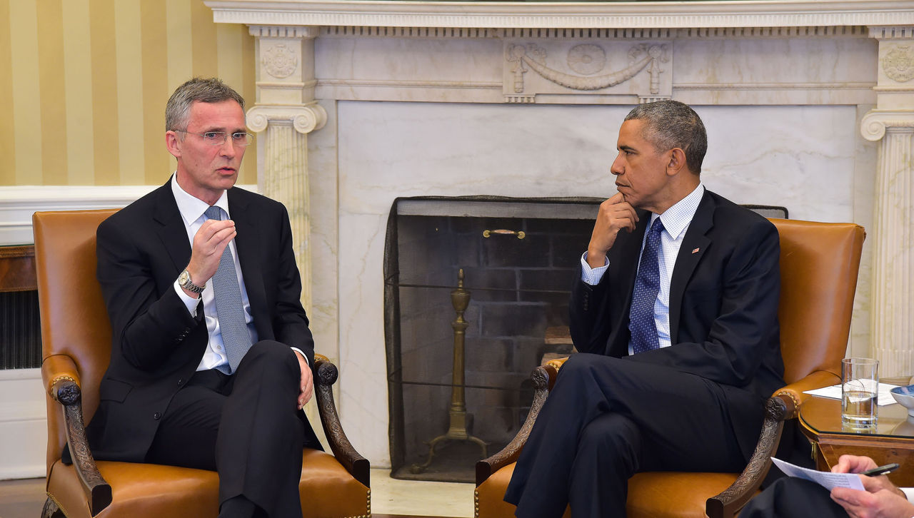 Bilateral meeting between NATO Secretary General Jens Stoltenberg and US President Barack Obama at the White House