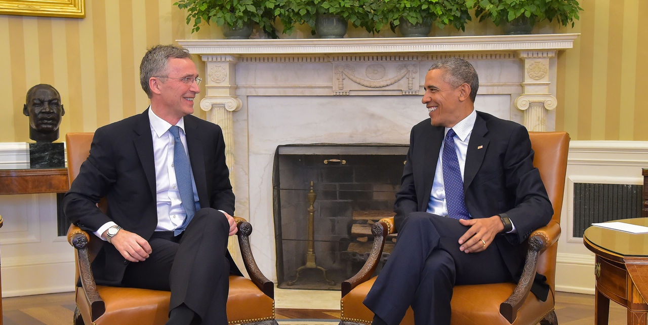 Bilateral meeting between NATO Secretary General Jens Stoltenberg and US President Barack Obama at the White House