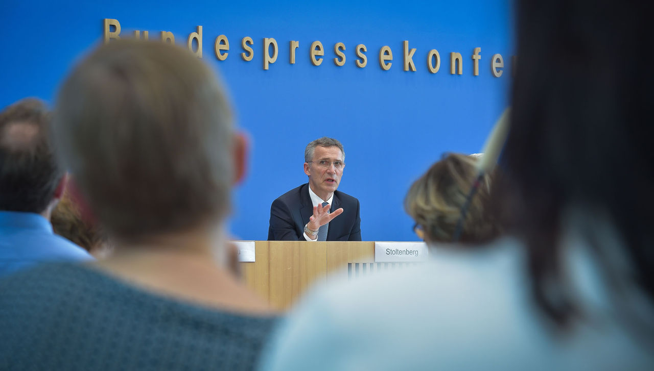 Press conference by NATO Secretary General Jens Stoltenberg at the Bundespressekonferenz