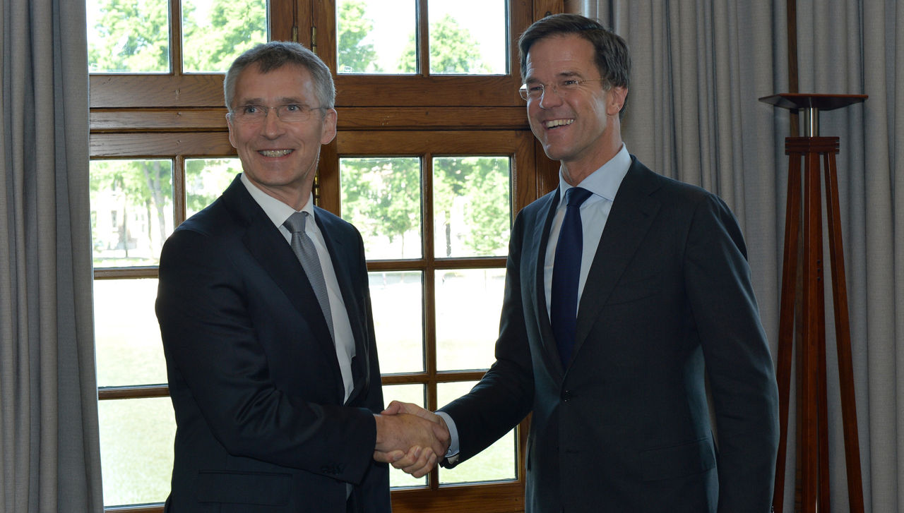 NATO Secretary General Jens Stoltenberg meets with the Prime Minister of the Netherlands, Mark Rutte