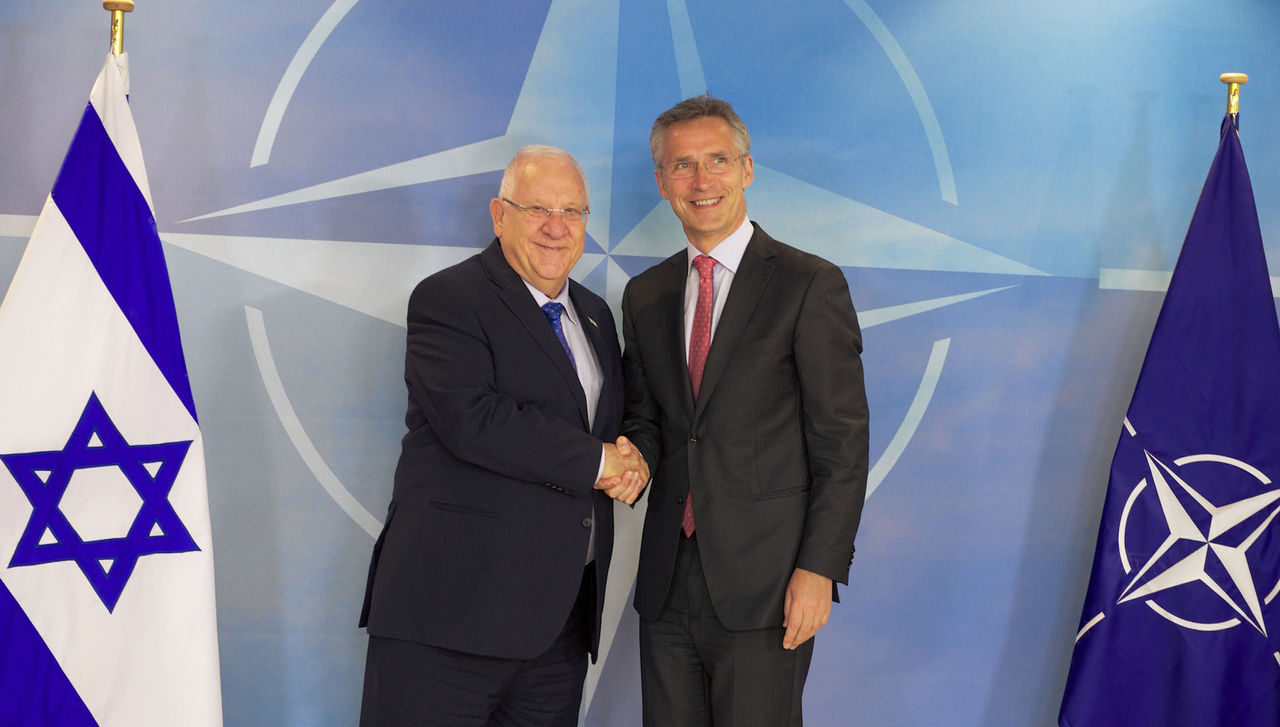 NATO Secretary General Jens Stoltenberg meets with the President of Israel, Reuven Rivlin