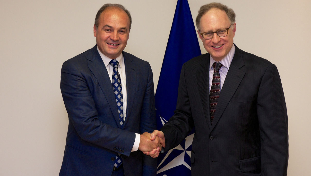 Enver Hoxhaj visits NATO Headquarters and meets with the NATO Deputy Secretary General, Ambassador Alexander Vershbow