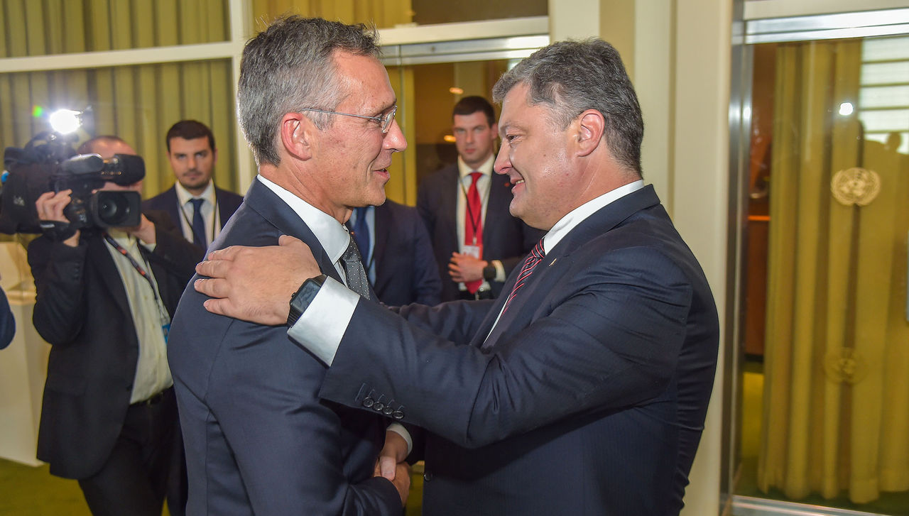Bilateral meeting between NATO Secretary General Jens Stoltenberg and the President of Ukraine, Petro Poroshenko