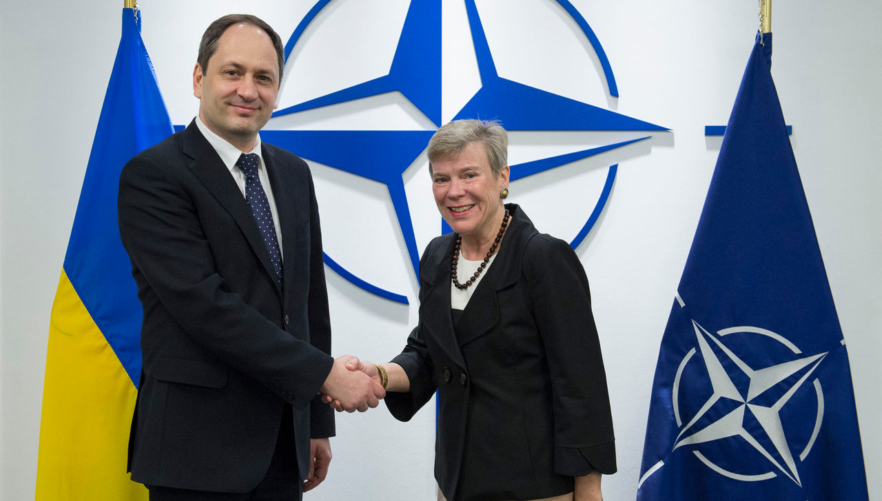 The Minister of temporarily occupied territories and internally displaced persons Ukraine, Vadym Chernysh visits NATO and meets with NATO Deputy Secretary General Rose Gottemoeller