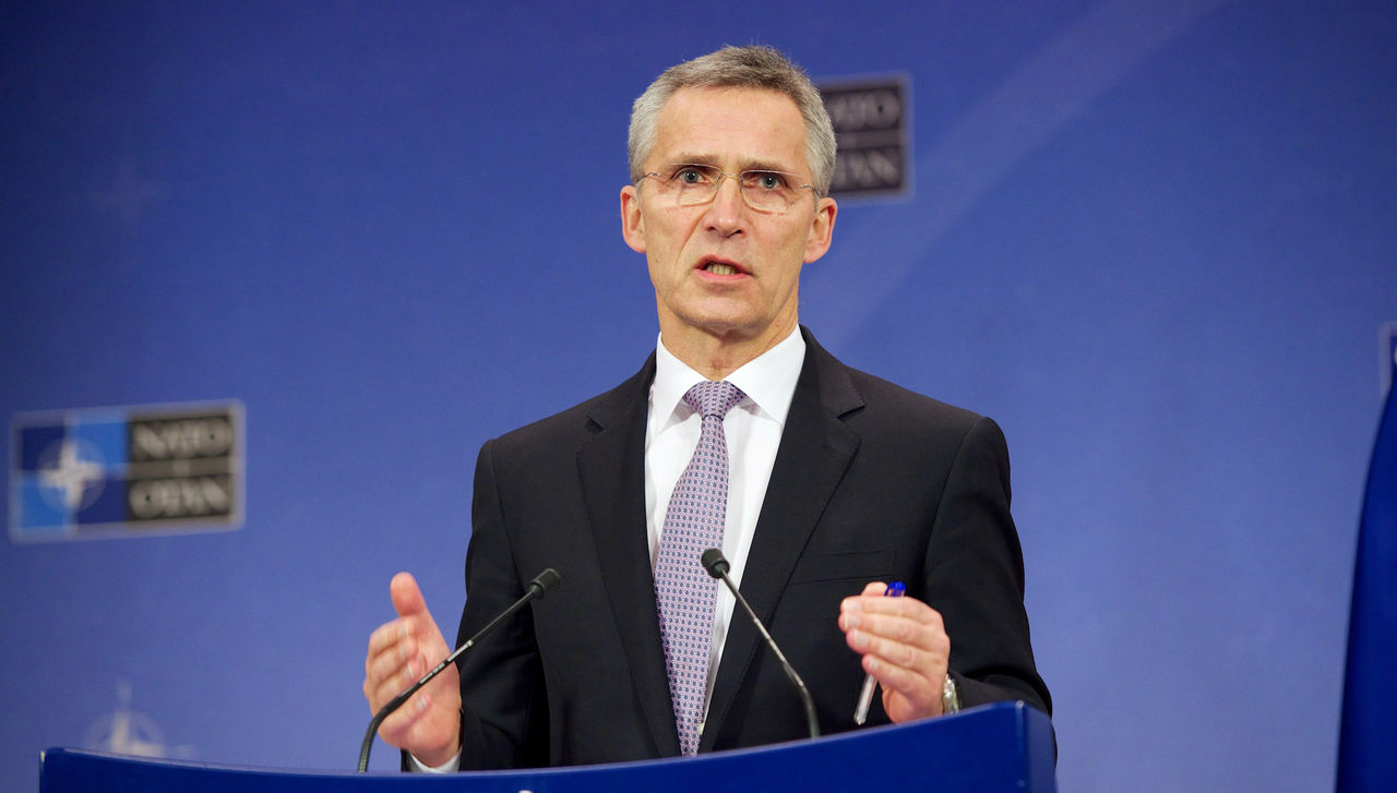 Press conference by NATO Secretary General Jens Stoltenberg following the first day of meetings of the NATO Foreign Ministers
