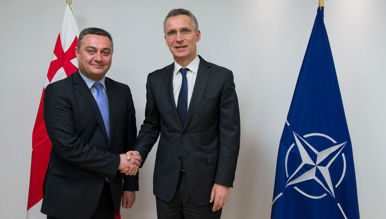 Victor Dolidze, State Minister of Georgia on European and Euro-Atlantic Integration visits NATO and meets with NATO Secretary General Jens Stoltenberg