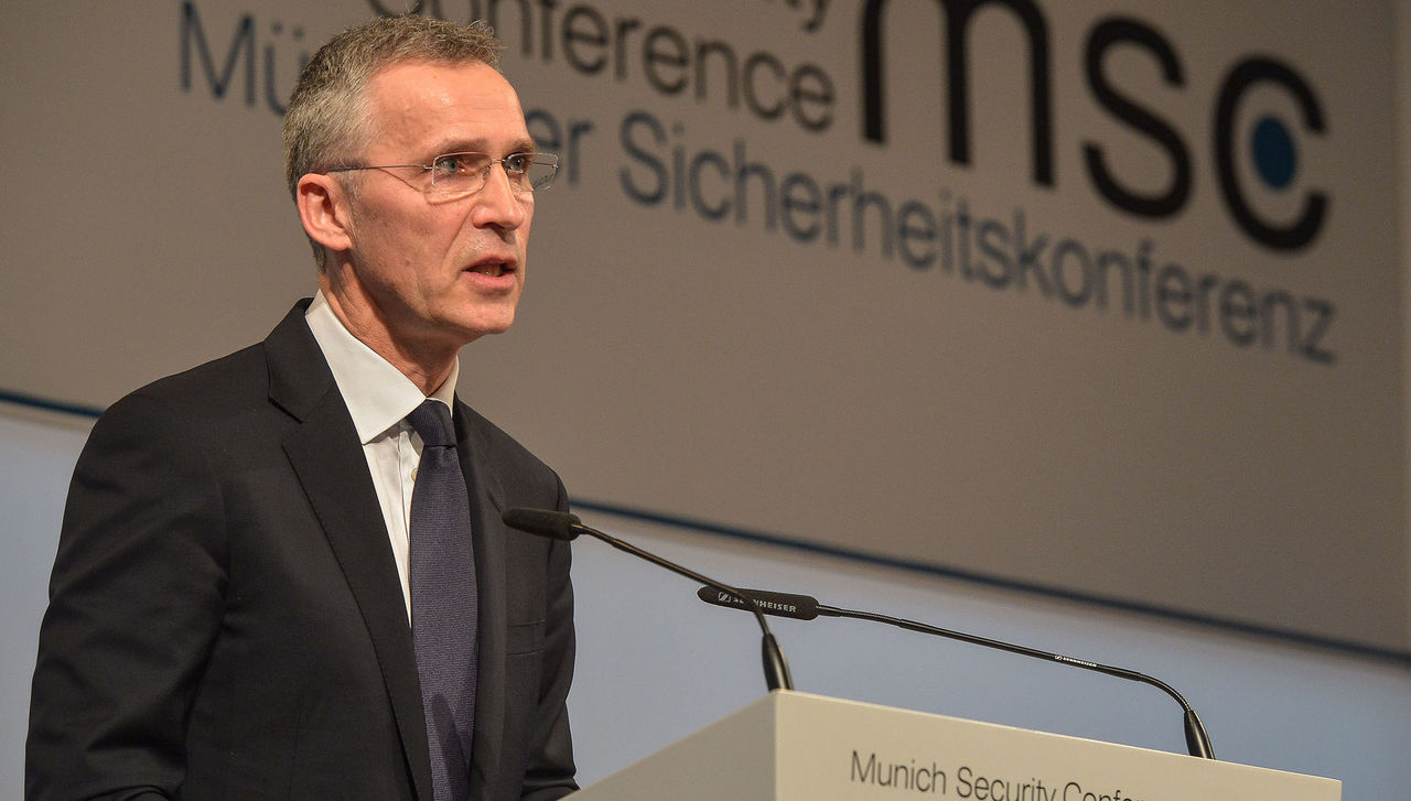 NATO Secretary General Jens Stoltenberg addresses Munich Security Conference