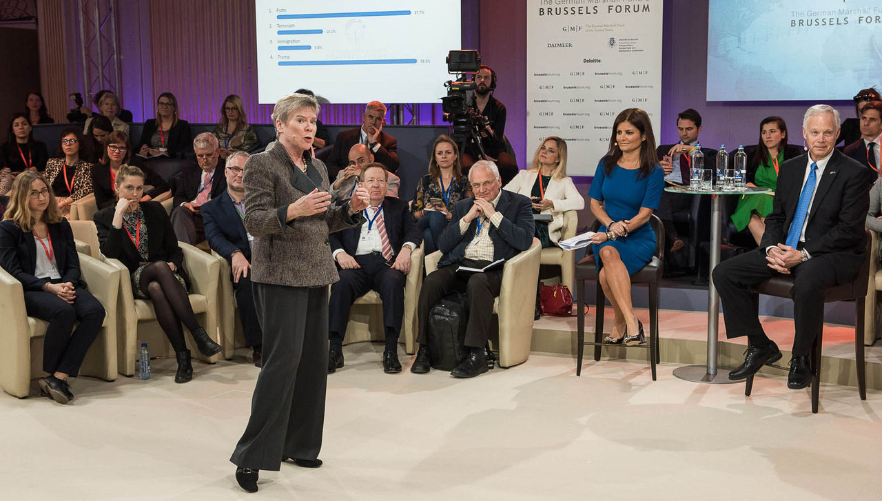 NATO Deputy Secretary General, Ms. Rose Gottemoeller, discusses transatlantic security at the annual Brussels Forum conference.