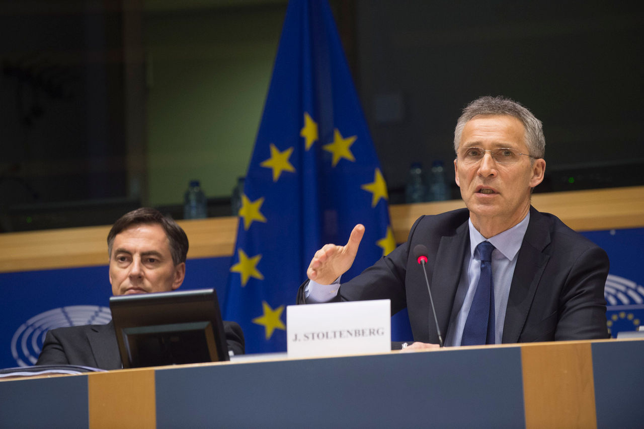 NATO David McAllister Chair of the Committee on Foreign Affairs of the European Parliament and NATO Secretary General Jens StoltenbergGeneral Jens Stoltenberg