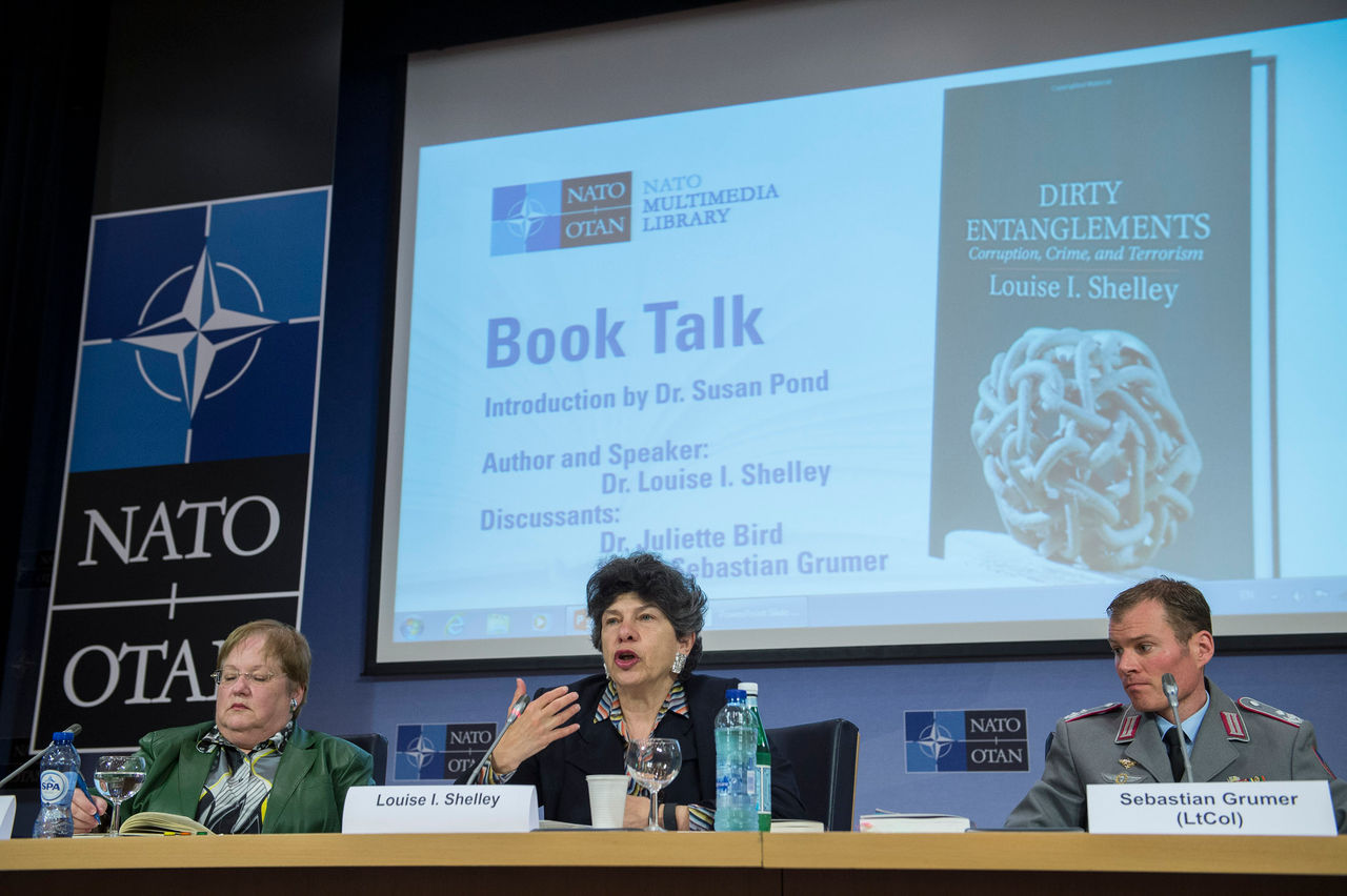 NATO Book Talk Dirty Entanglements: Corruption, Crime, and Terrorism by Dr. Louise I. Shelley.