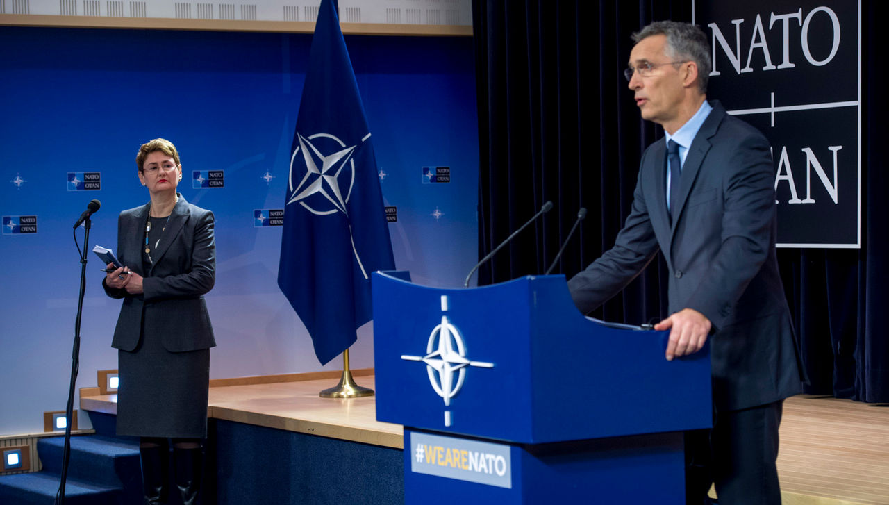 Press conference by NATO Secretary General Jens Stoltenberg ahead of the meetings of NATO Ministers of Foreign Affairs on 5 and 6 December in Brussels