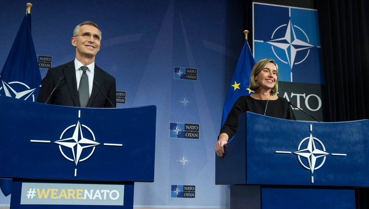 Joint press conference with NATO Secretary General Jens Stoltenberg  and EU High Representative Federica Mogherini