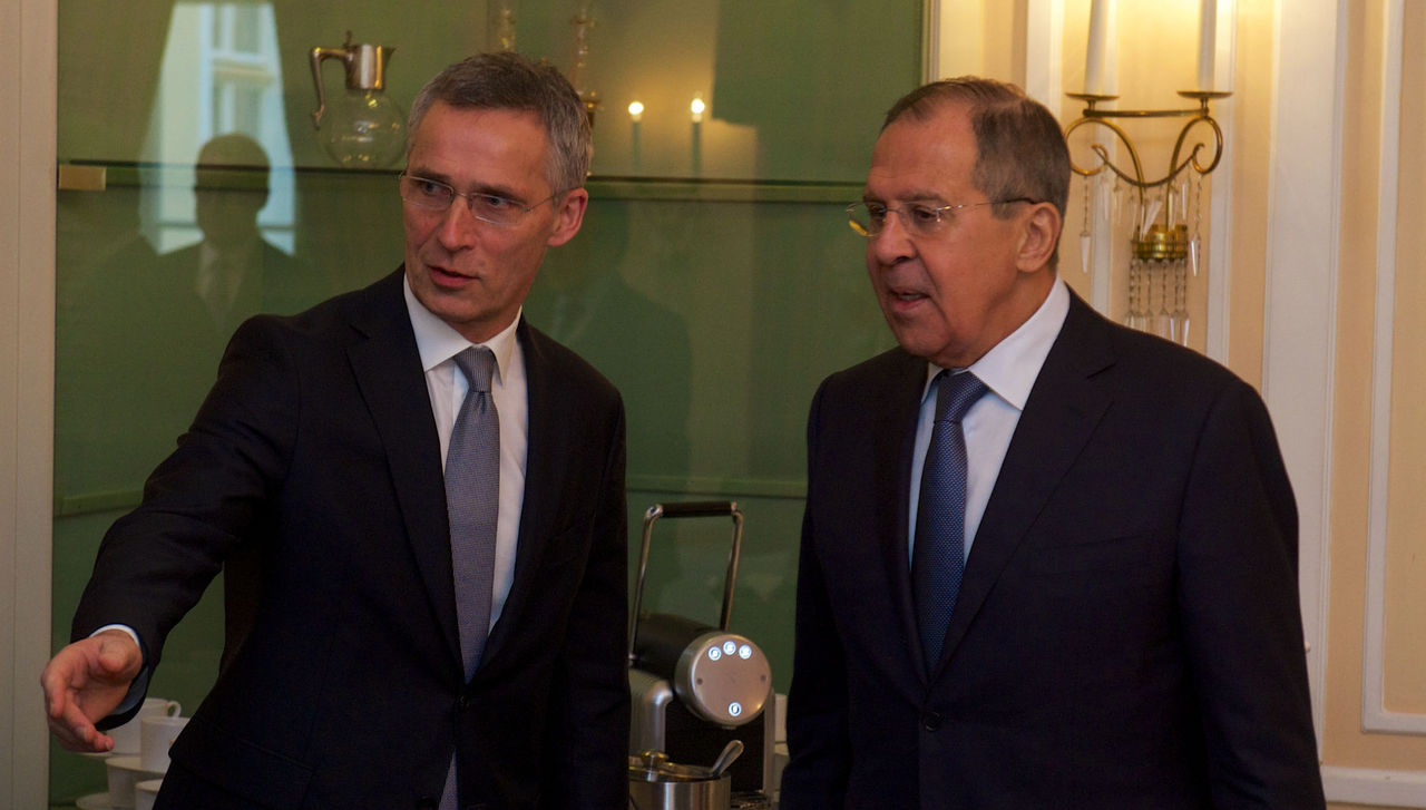Bilateral meeting between NATO Secretary General Jens Stoltenberg and the Minister of Foreign Affairs of Russia, Sergey Lavrov