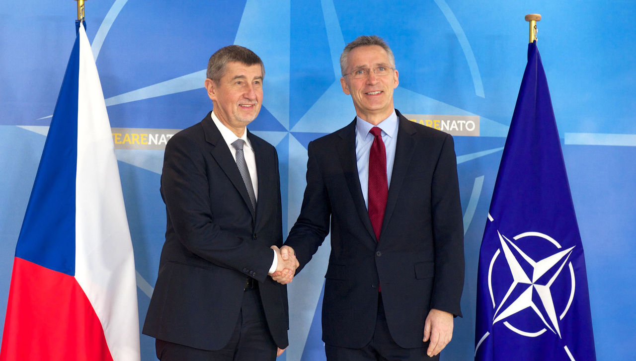 The Prime Minister of the Czech Republic, Andrej Babis visits NATO and meets with NATO Secretary General Jens Stoltenberg