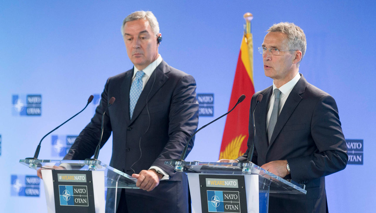 Joint press point with NATO Secretary General Jens Stoltenberg and the President of Montenegro, Milo Dukanovic