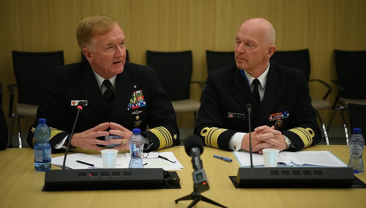 Press briefing by James G. Foggo, Commander of Joint Force Command Naples and Vice Admiral Ketil Olsen, Military Representative of Norway to the NATO Military Committee