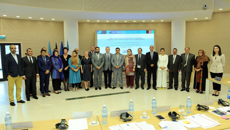 NATO Deputy Secretary General Rose Gottemoeller with Afghan delegates, NATO academic experts, Mrs Frederique Jacquemin, Senior Programme Manager NATO Political Affairs and Security Policy Division and Colonel Stan Anton, National Defence University Carol I Bucharest and Academic Lead for DEEP Afghanistan 