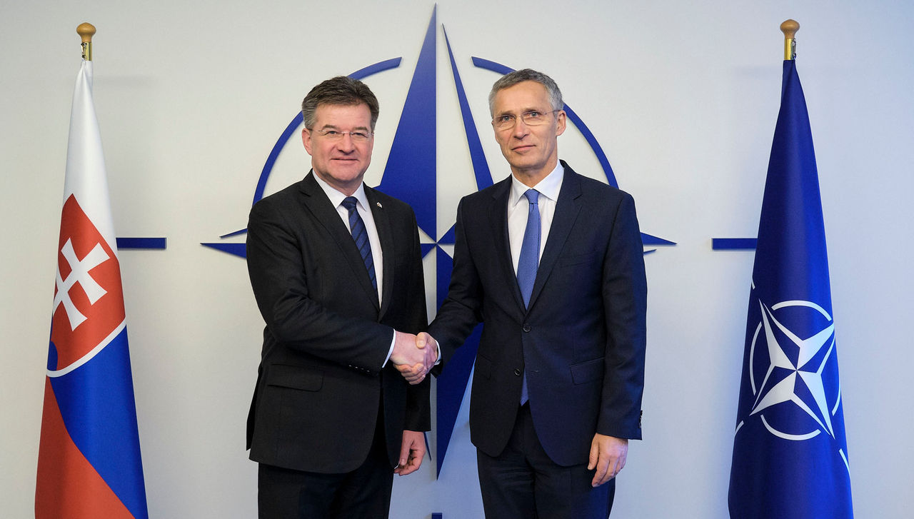 Miroslav Lajcak, Chairman-in-Office of the OSCE visits NATO and meets with NATO Secretary General Jens Stoltenberg